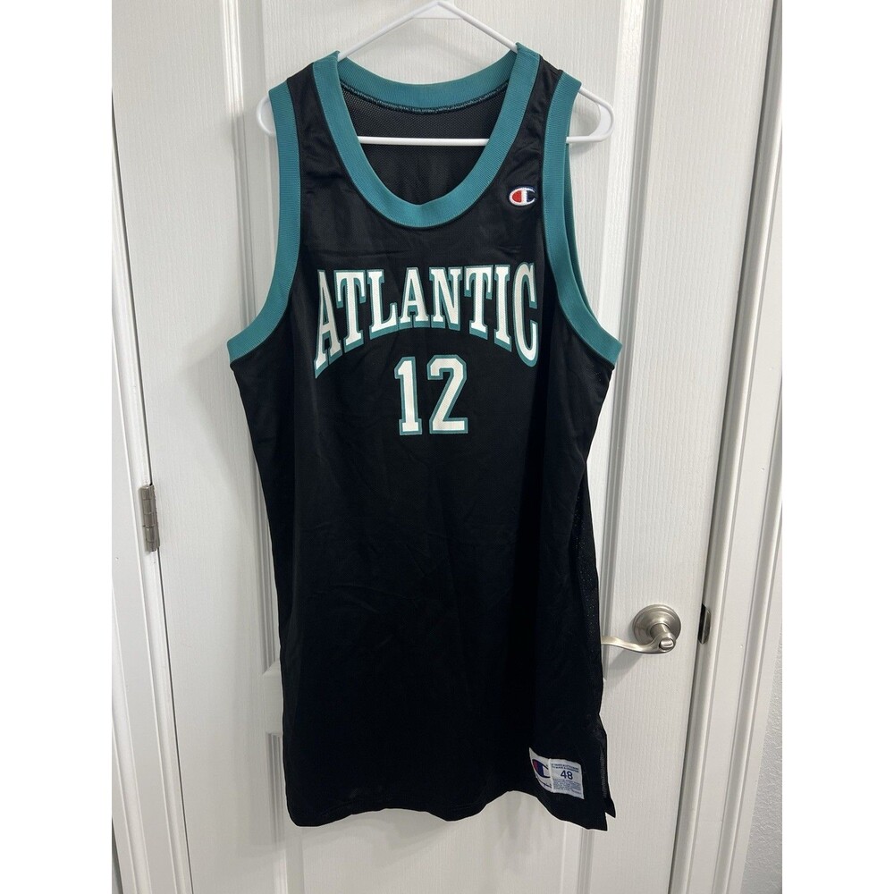 Vtg Atlantic City Seagulls USBL Game Jersey 3XL Junior Burrough 12 Champion Worn